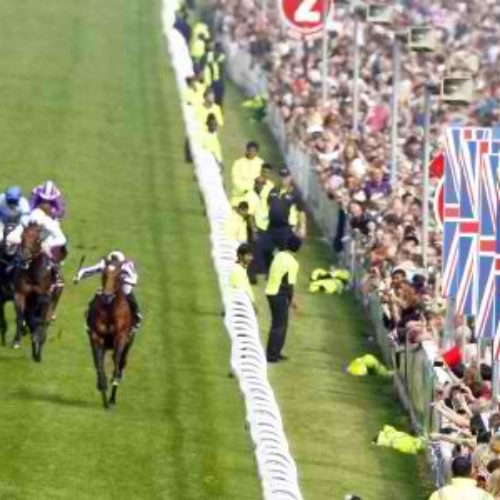 Camelot on the way to winning the Derby