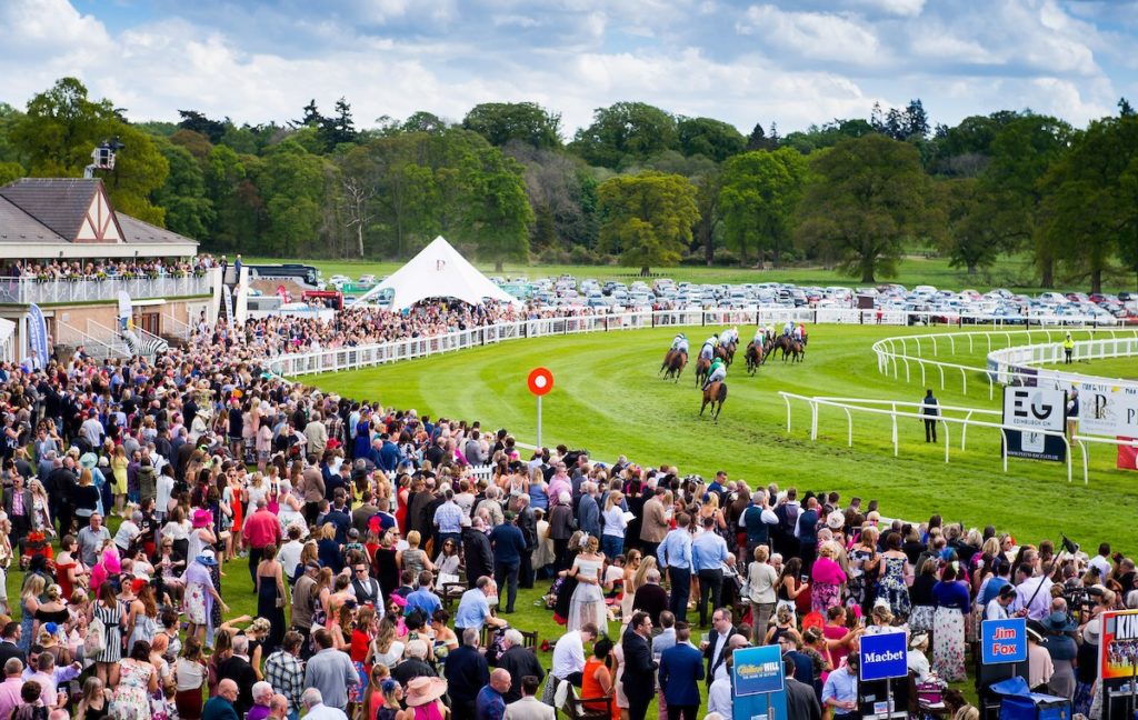 Horses round the bend at Perth