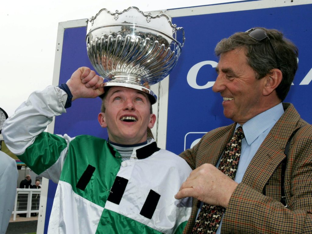 PJ McDonald and Ferdy Murphy after winning the Scottish Grand National