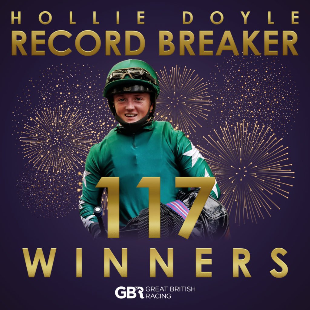 Hollie Doyle record 117 winners