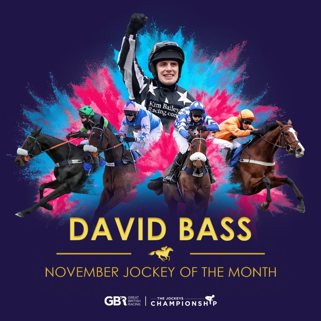 David Bass Jockey of the Month November 2020