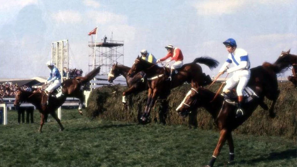 Aldaniti and Bob Champion on their way to winning the 1981 Grand National