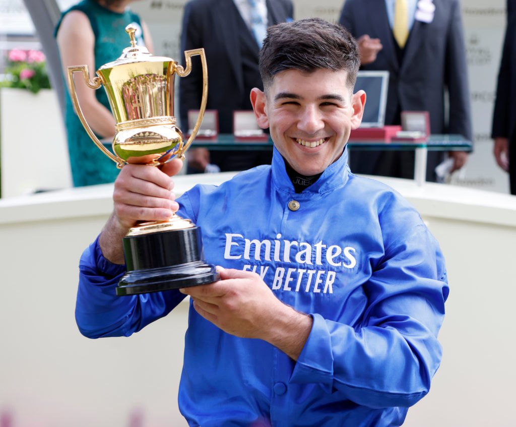 Marco Ghiani after winning The Royal Hunt Cup with Real World