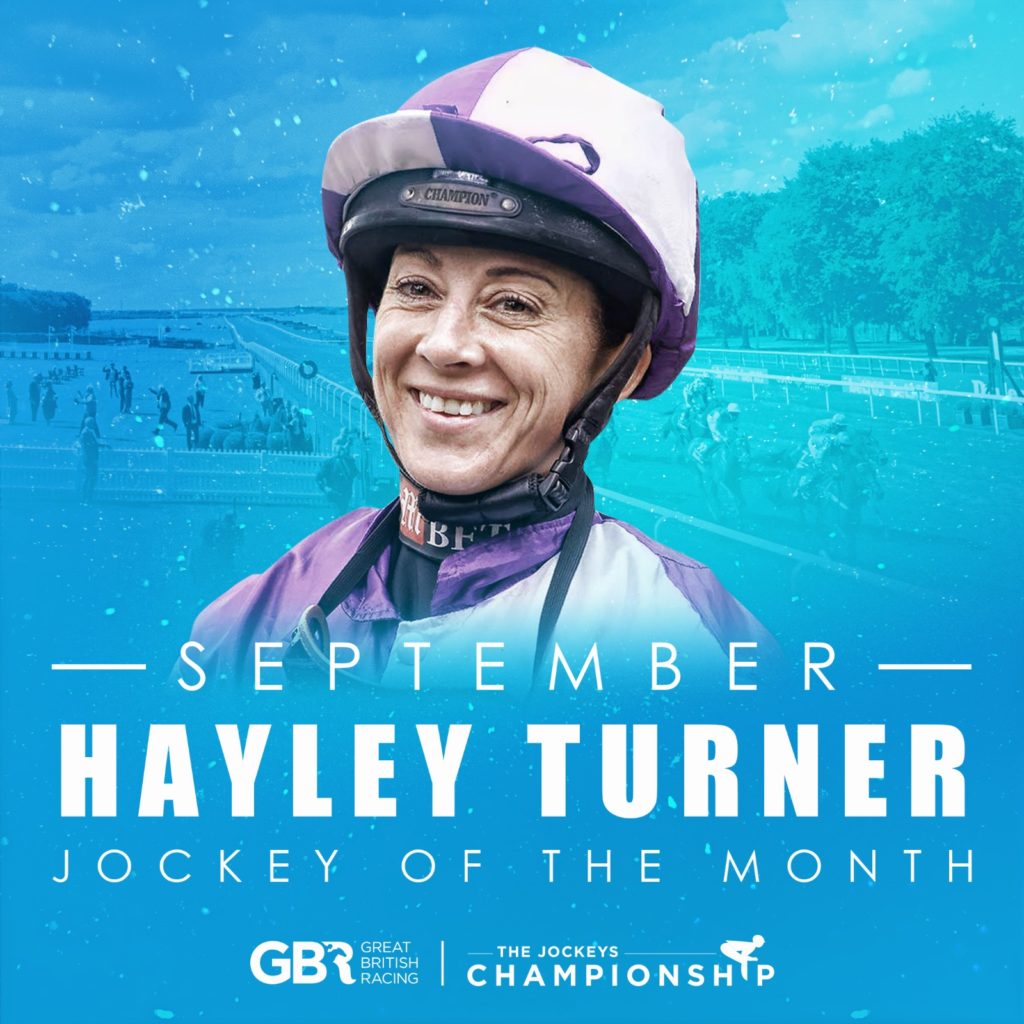 Hayley Turner September Jockey of the Month 2021