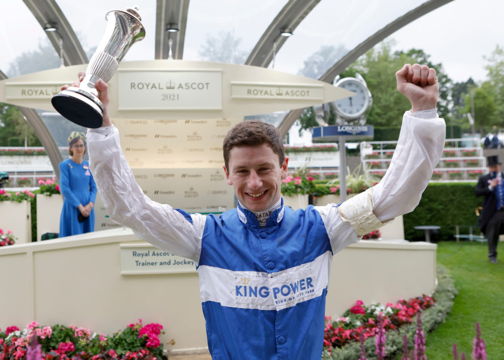 Oisin Murphy after winning his 5th race at Royal Ascot to become top jockey at the meeting