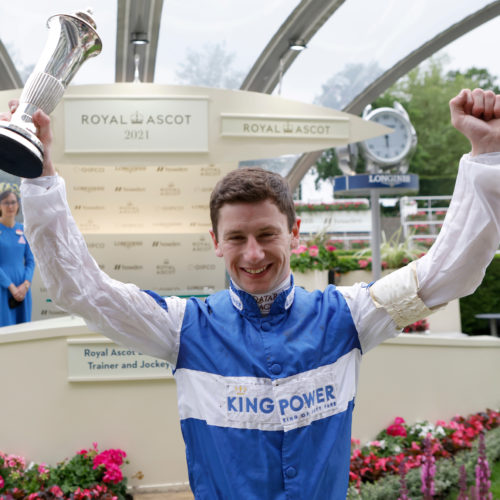 Oisin Murphy after winning his 5th race at Royal Ascot to become top jockey at the meeting