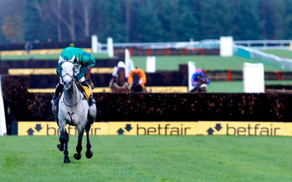 Bristol De Mai and Daryl Jacob winning The Betfair Chase 2017