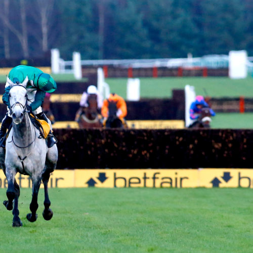 Bristol De Mai and Daryl Jacob winning The Betfair Chase 2017