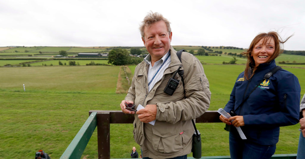 Mark and Deirdre Johnston at the their Middleham Gallops