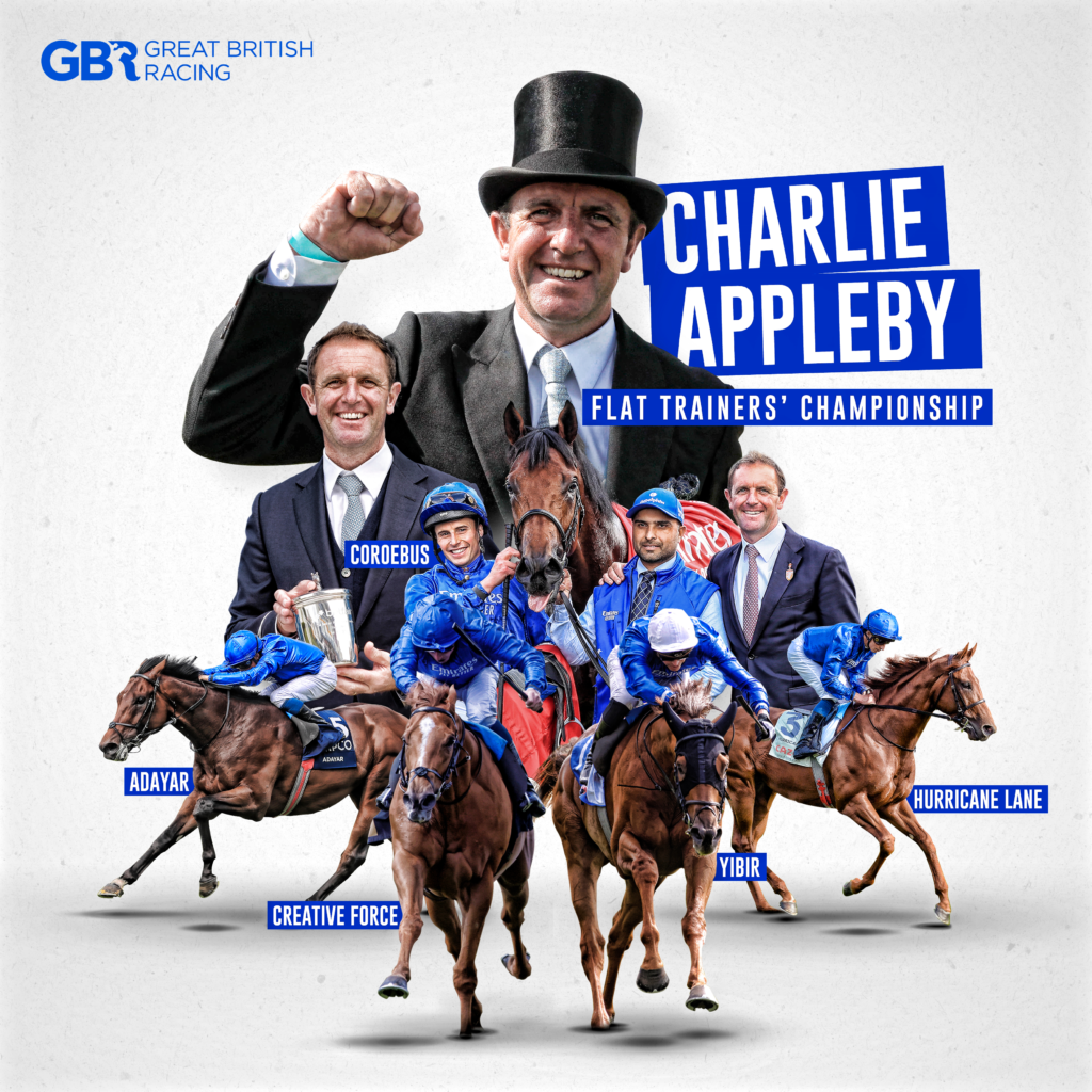 Charlie Appleby champion trainer horses