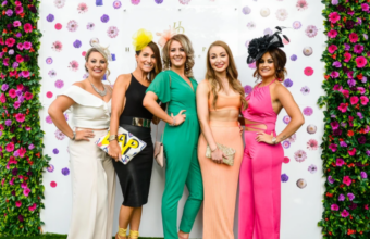 Ladies posing for a photo at Hamilton