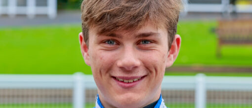 Freddie Gingell headshot near the parade ring at Sandown