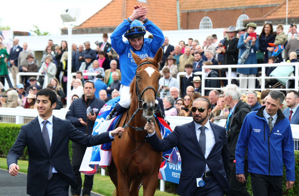 Desert Flower and William Buick after 1000 Guineas win